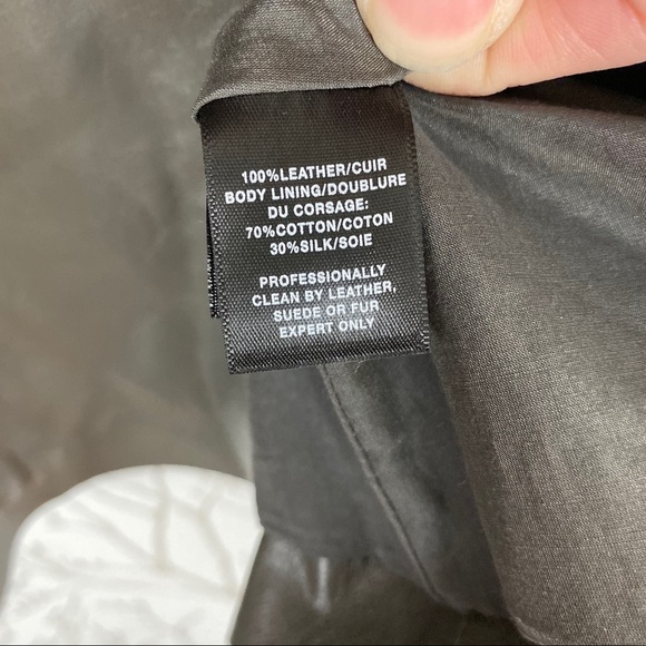 LAFAYETTE 148 New York Granite Leather Jacket NWT - Picture 13 of 13